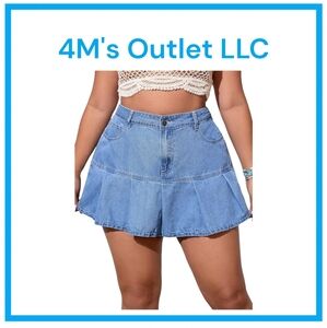 Women's Plus Size Jean Skirt